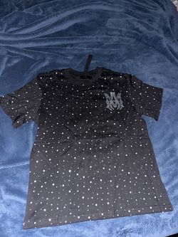 Amiri Black Studded Logo T-Shirt