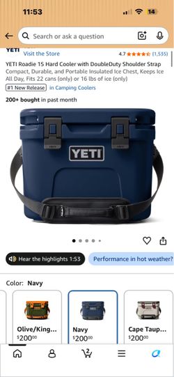 Brand new yeti