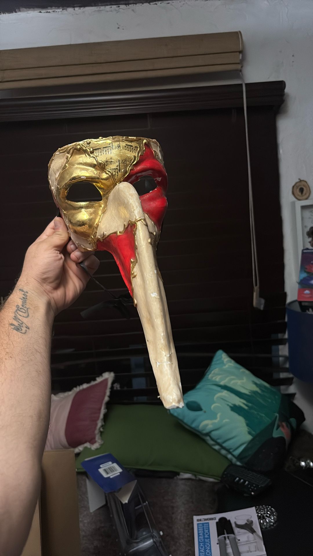 Antique Italian Masquerade Mask