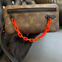 Louis Vuitton Solar Ray Pochette Volga Monogram Canvas Clutch Bag with Chain