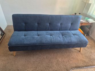 Bailey Blue 66" Convertible Futon / Sofa Bed Brand New!