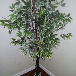 Tall Decorative Fake Plant With Planter