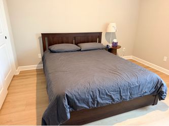 Queen Bed Frame – Brown