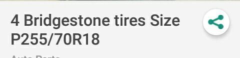4 tires size 18