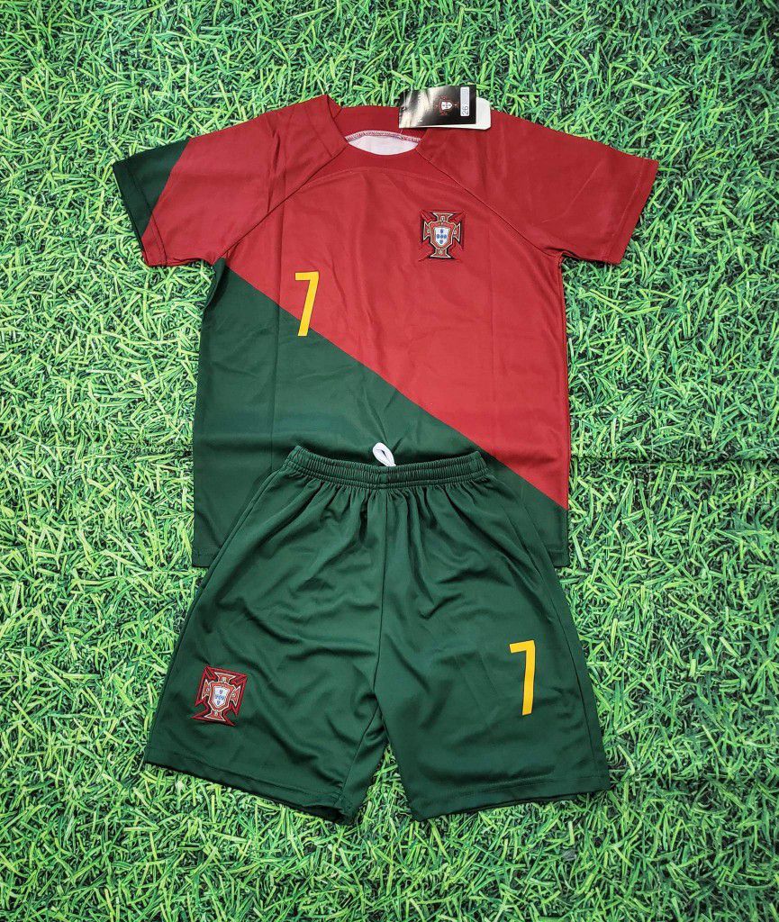 Portugal Ronaldo Kids Uniforms 