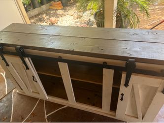 Bar style tv console & entry table