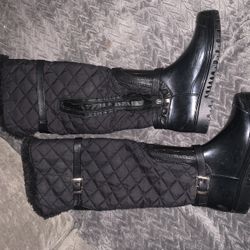 Black Rain Boots