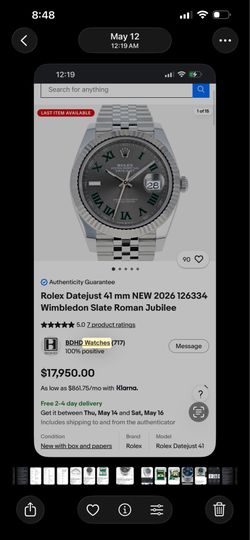 2026 Rolex Datejust (Wimbledon Dial Jubilee)