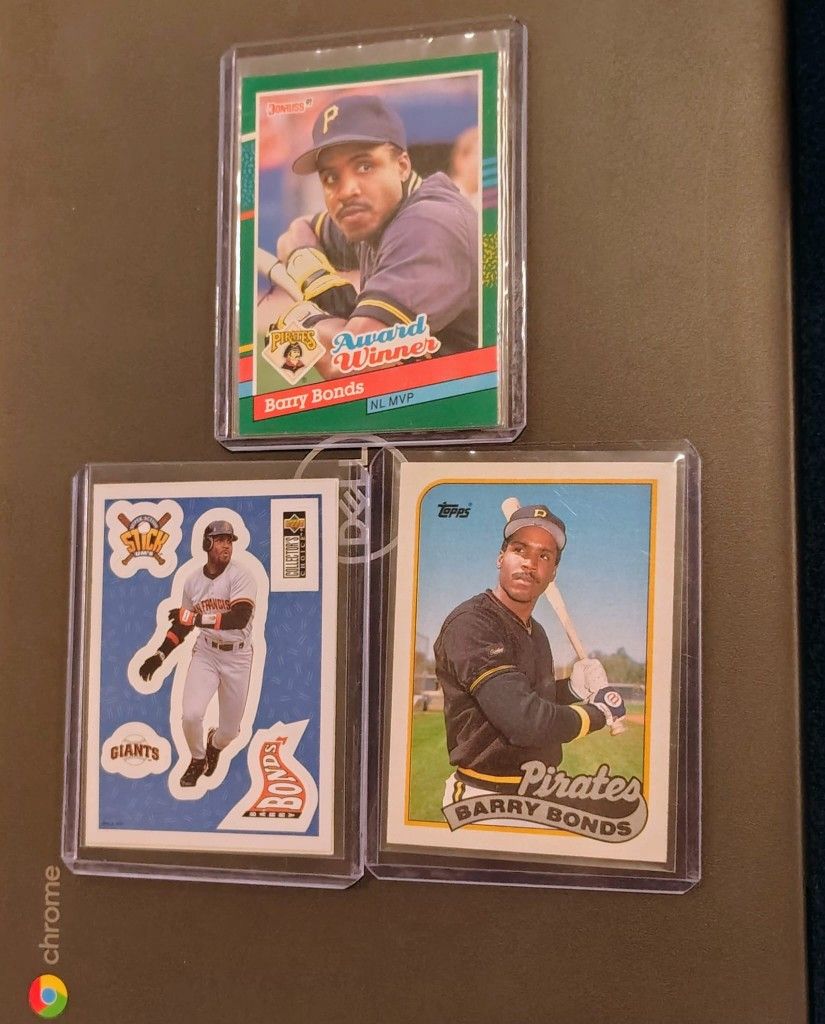 ⚾ Barry Bonds Vintage Baseball Cards – Pirates & Giants Lot (Set of 3)