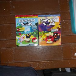 2 DVDs Angry Birds Toons Seasons 1 and 2 Volume 1s