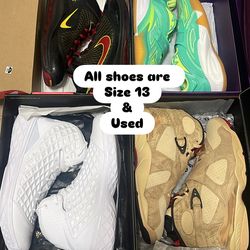 Nike, Jordan & Anta size 13