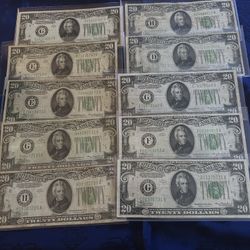 10- 1934 $20 Bills