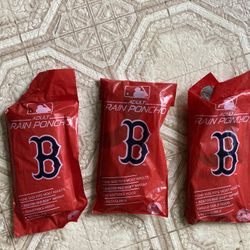 NEW!  RED SOX Rain ponchos 