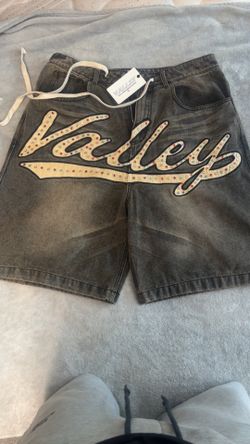 Authentic Valley Rhinestone Denim Shorts Size 30