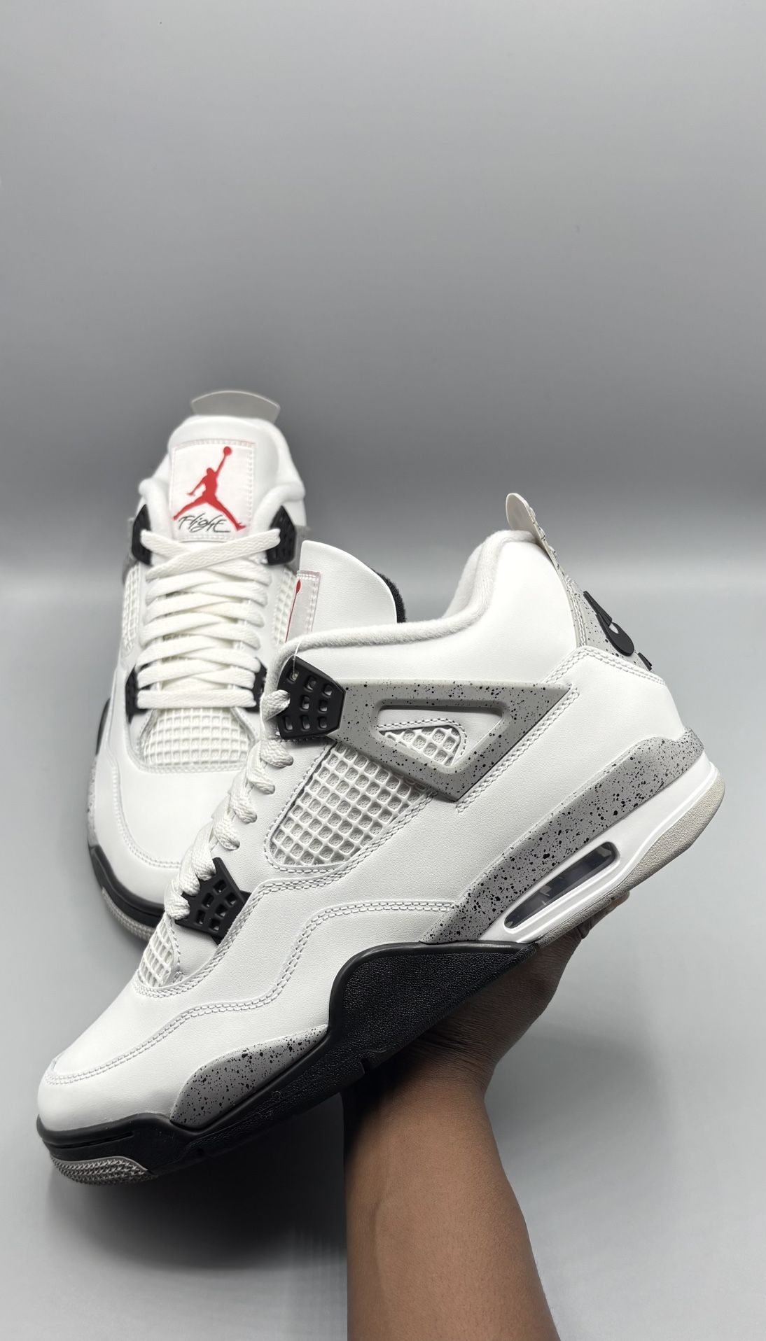 Jordan 4 Retro White Cement (Sz 10.5)