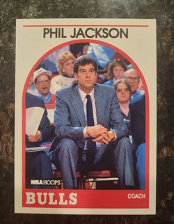 1989 NBA Hoops Phil Jackson #266 Rookie Card