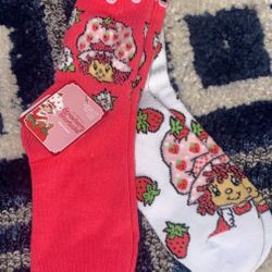 Strawberry Shortcake 2 Pack Crew Socks