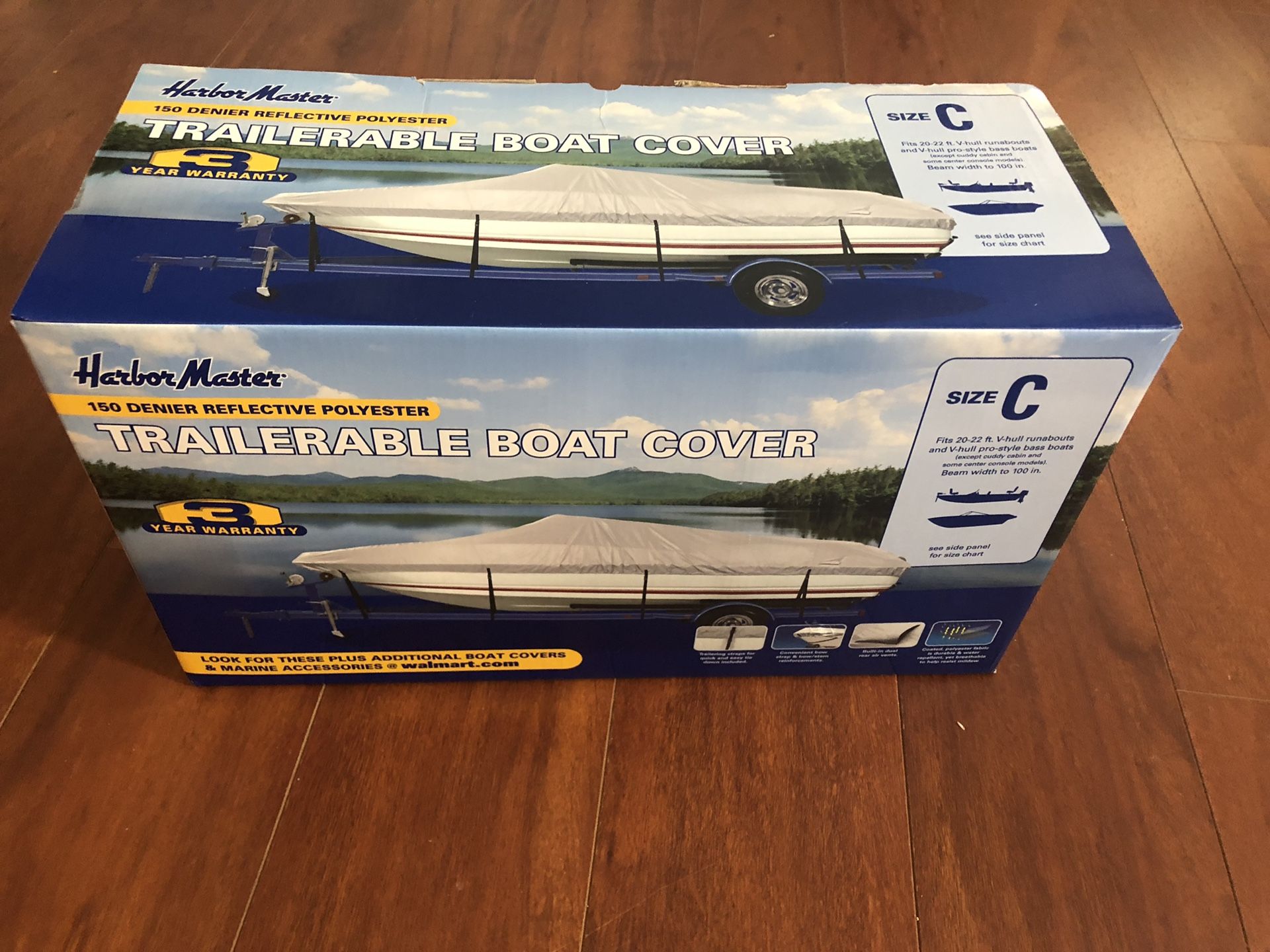 Traierable boat cover.