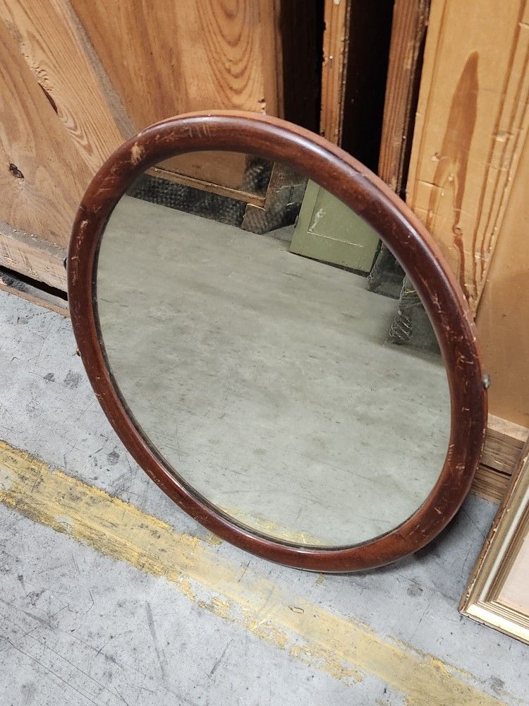 Vintage Round Hanging Mirror