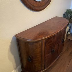 Credenza And Mirror Set 