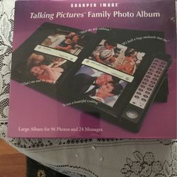 New Never Opened Sharper Image Talking Photo Album