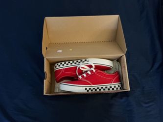 Brand New Red Vans (Size 5Y)