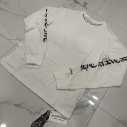 White Hearts Long-sleeve Shirt (S)