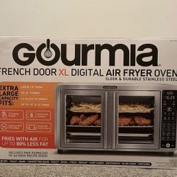 Gourmia XL French door 45 Quart Digital Countertop Oven with Air Fry and Temperature Probe 