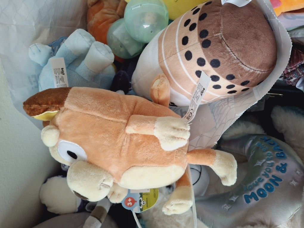 Free Plushies Bluey Pusheen Etc