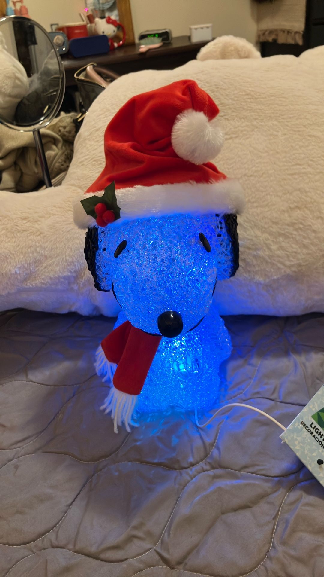 Snoopy Multi Color Christmas Light Decoration