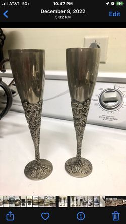 Silverplate Champagne Goblet  Set