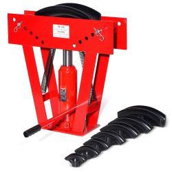 SKYSHALO 16-Ton Manual Hydraulic Pipe Bender with 8 Dies