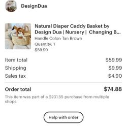 Baby Caddy And Changer ... Cambiador Y Cesta De Bebe. 