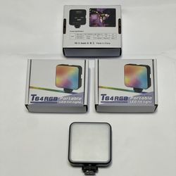 Rechargeable Pocket Camera Video Light RGB LED 2500K-9000K, Rechargeable 360° Full Color with 20 Effects, CRI 95+ for DSLR