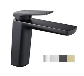 Aquaterior Bathroom Sink Faucet Single Hole (Color Opt: Matte Black/ Brushed Nickel/ Chrome/ Gold) - Remodeling Needs
