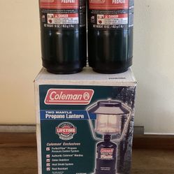 New gas Lantern In Original box with two new tanks