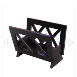 Magazine rack in black