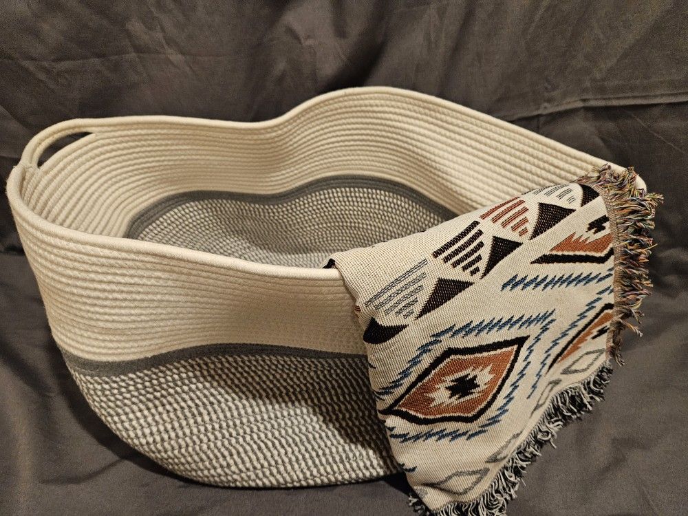 Blanket Storage Basket - New / Unused