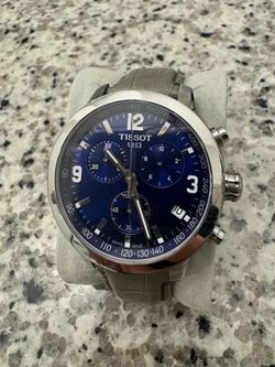 Tissot PRC 200 Chronograph Blue Dial Swiss Watch – T055417A