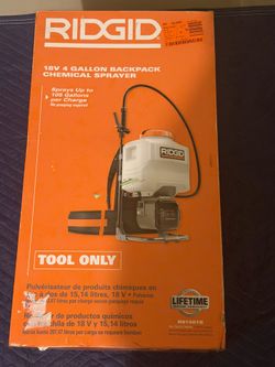 RIDGID 18V 4 Gallon Backpack Chemical Sprayer