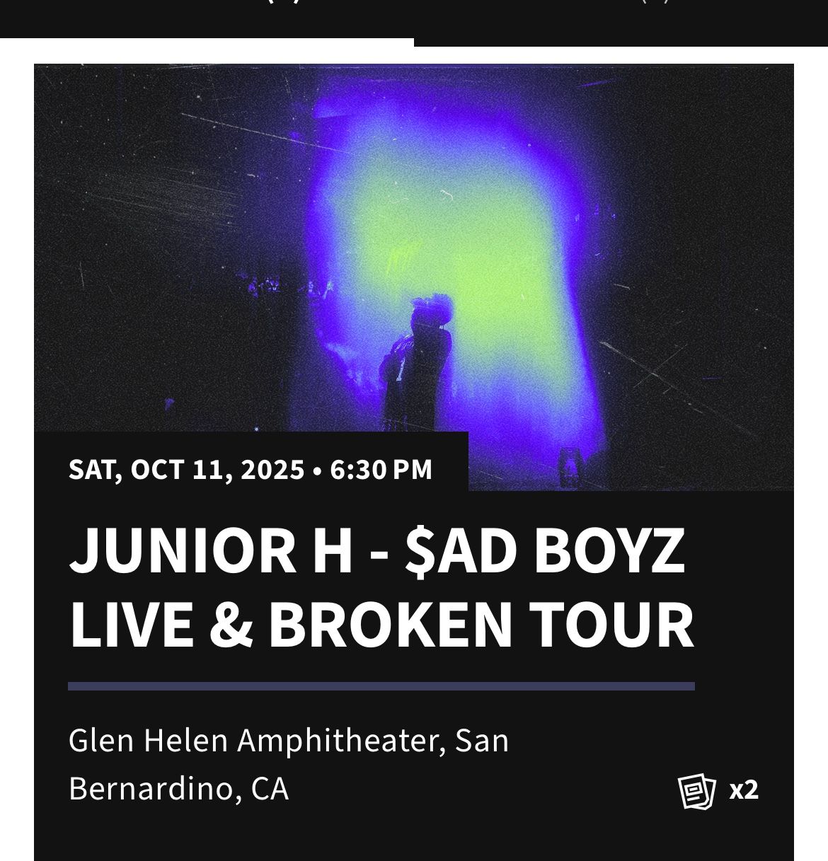 Junior H Tickets On Sale‼️‼️