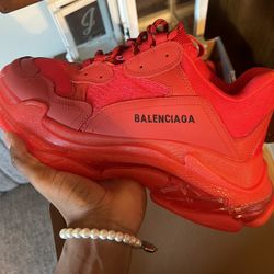 All Red Triple S Balenciaga’s.