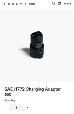 Tesla charging connector