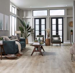 Mohawk-Walker Creek Oak Waterproof Hybrid Resilient Plank Flooring. 996 Sqft