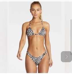 Vitamin A Swimwear Savannah Leopard California High Leg Bikini Bottom -XS- NWOT  New without tags.