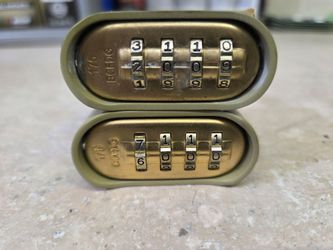 2.. Combination locks brand new.
