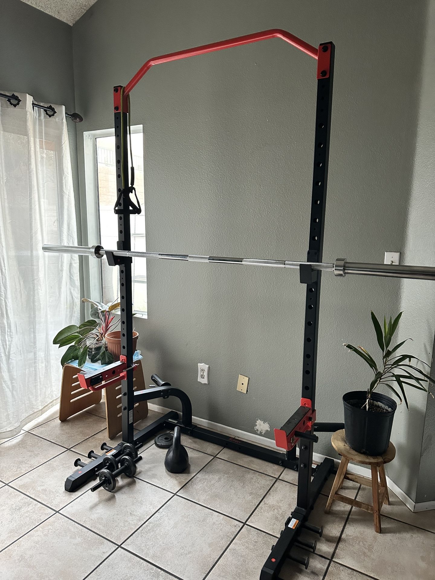 Weight Rack And Bar