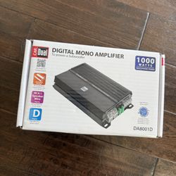 Dual Audio 1,000 Watts Digital Mono Amplifier