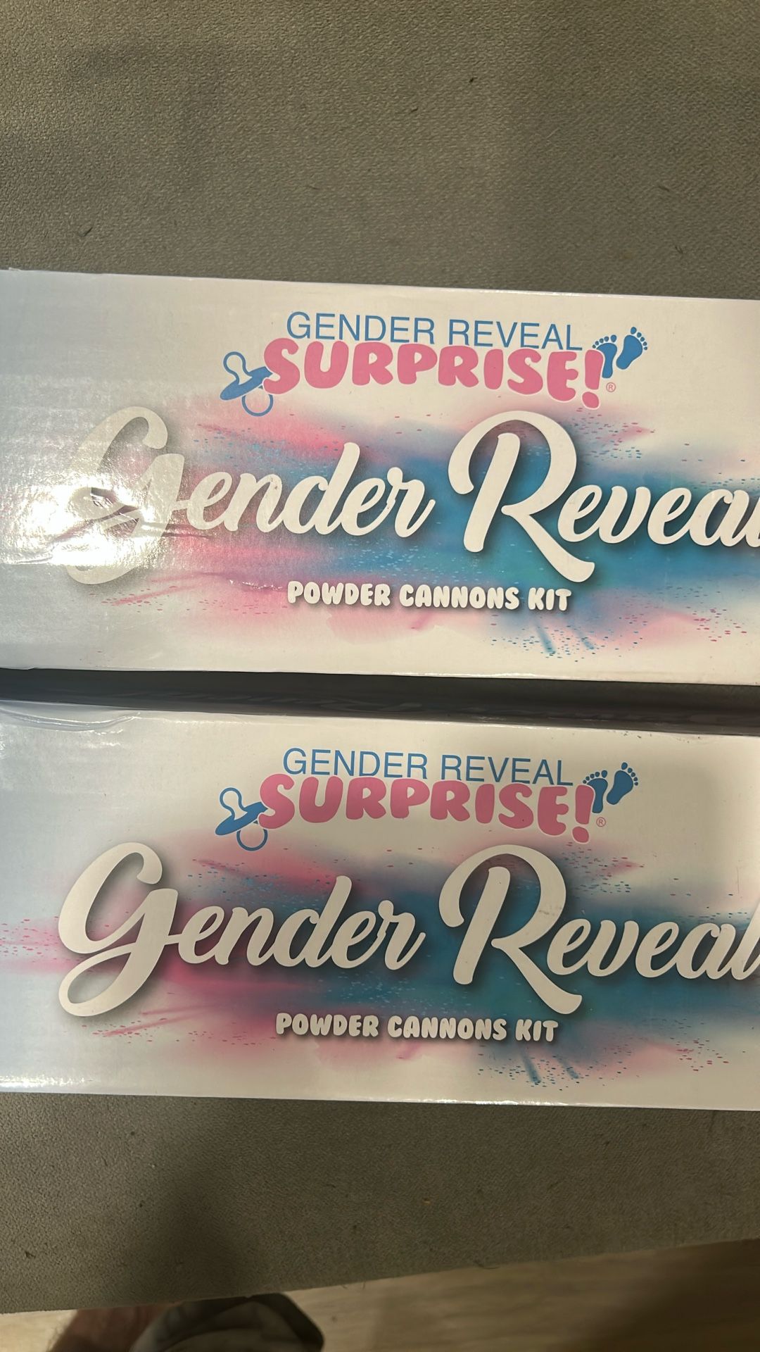 Gender Reveal Powder Cannons For A Boy