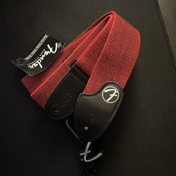 Fender Squier 2” Tweed Cotton Style Strap Guitar Bass Red/Black